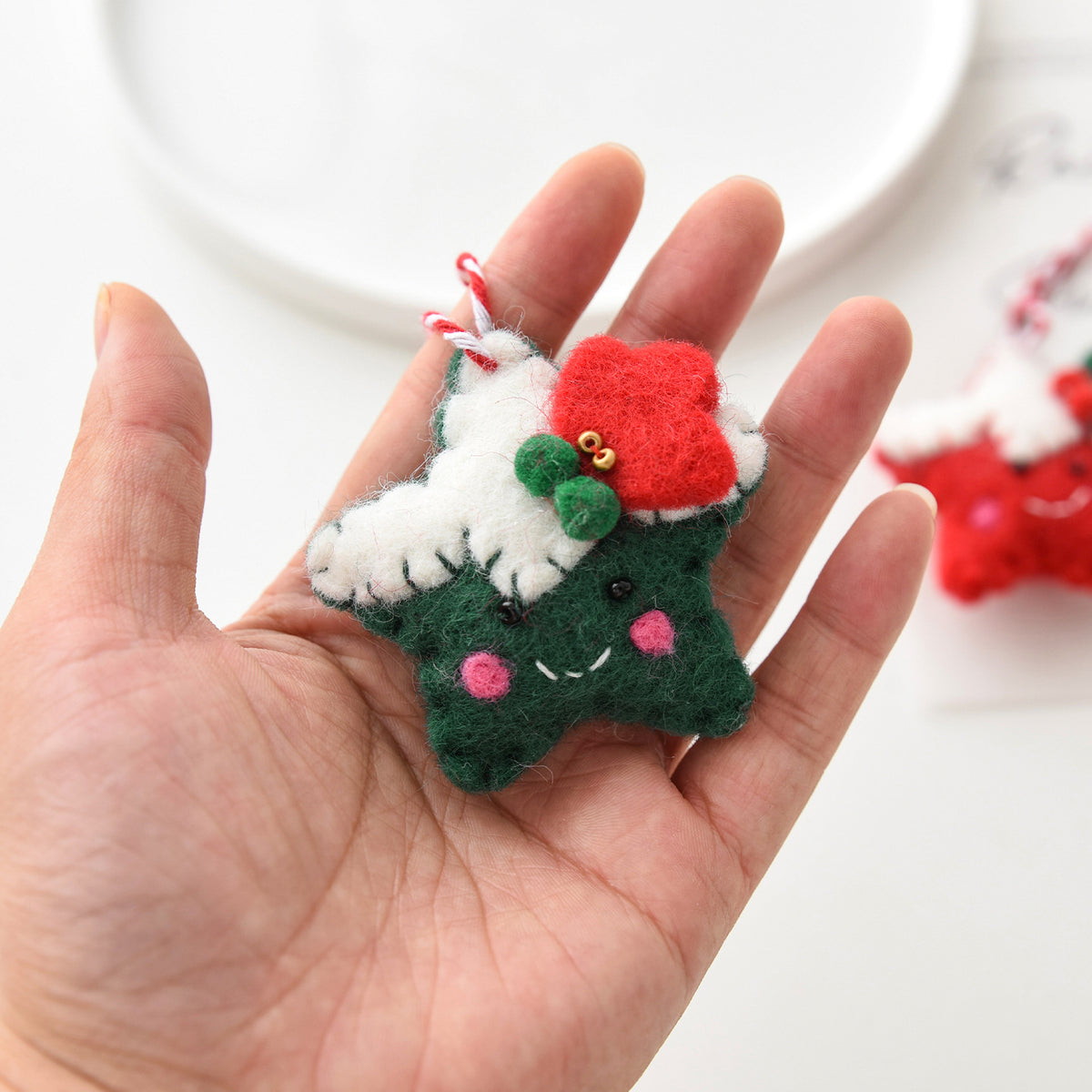 Felt Christmas Stocking Gants Sac Cadeau Ornement suspendu