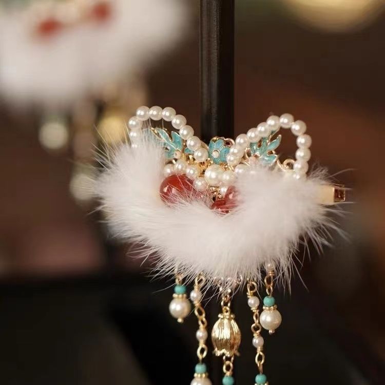 Xingshi Tassel Hairpin Daily Accessoires Red Mute