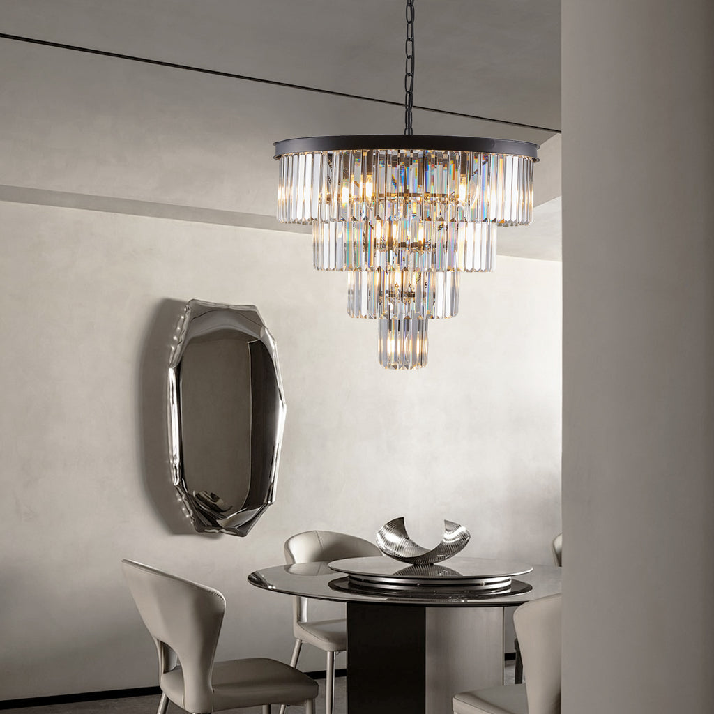 (Même que W1340P188542/L5007-600-B) 24" Cristal contemporain Moderne Chandeliers Cristal Cei