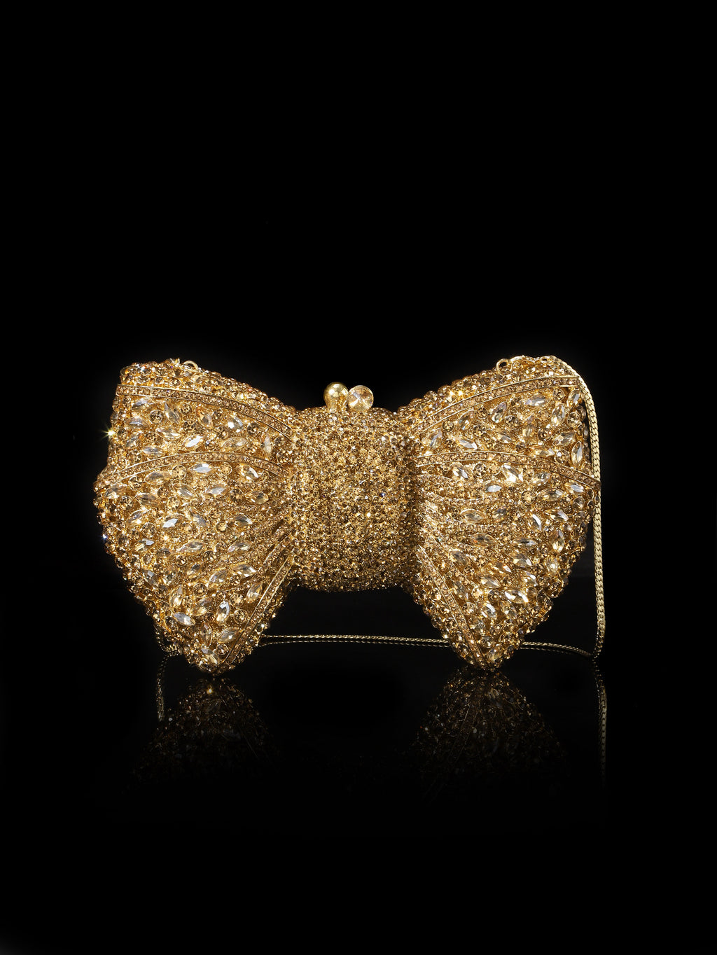 Sac de soirée en strass de bouteille de champagne brillant brillant haut de gamme
