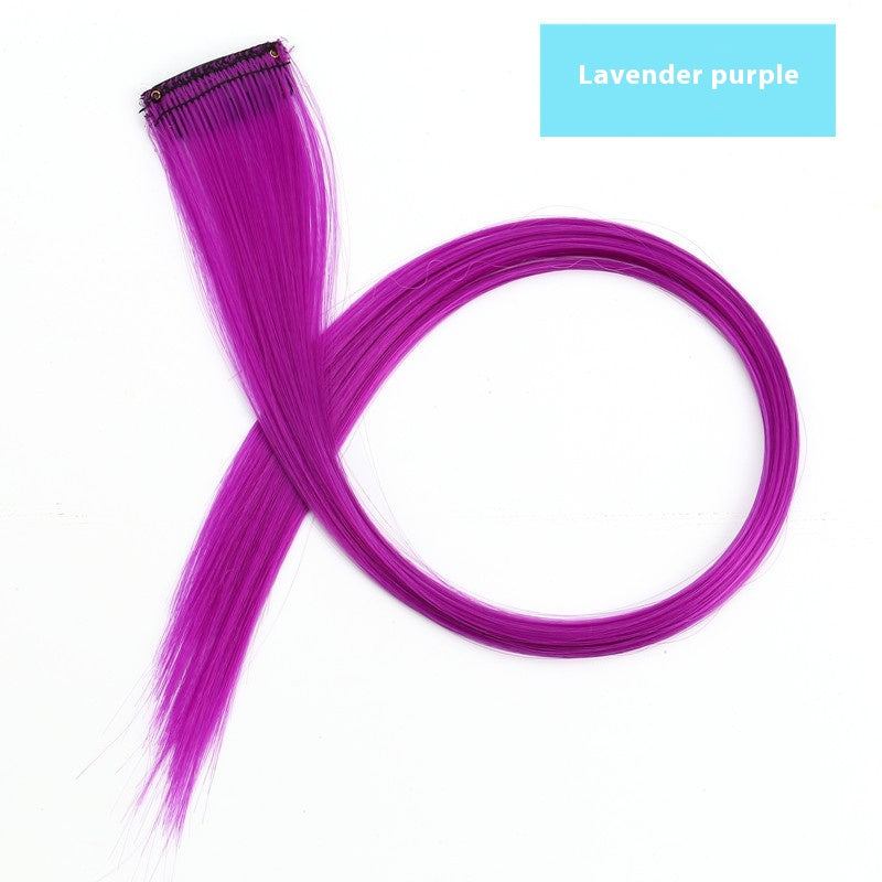 Couleur cheveux suspension oreille perruque teinte ensemble cheveux extension couleurs bandes