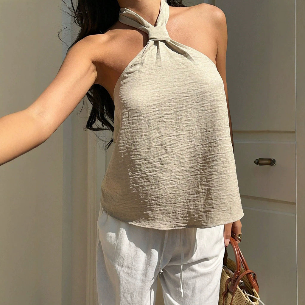 Femmes Camisole à col haltère