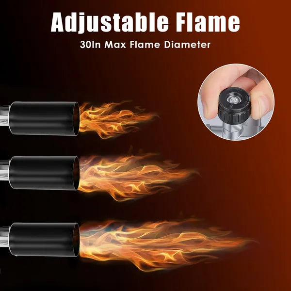 180 000 BTU Propane Weed Torch Brûleur de mauvaises herbes de poids lourds Weeder Flame Weeder avec 10FT Hose Piezo Ig