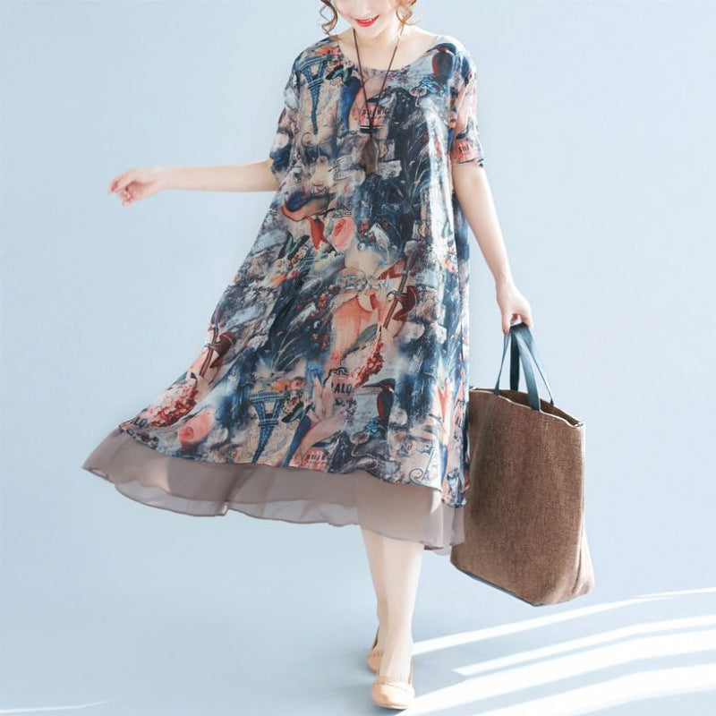 Robe de mousseline femme plus grande