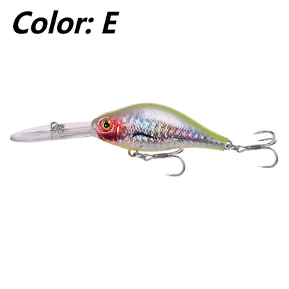 Floating Rock Little Fat Man Deep Diving Long Tongue Board Mino Lure