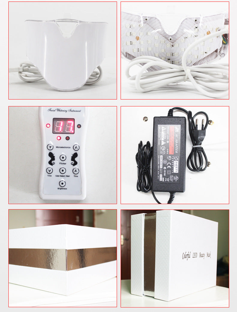 Led Color Light Masque de beauté Instrument 7 Couleurs