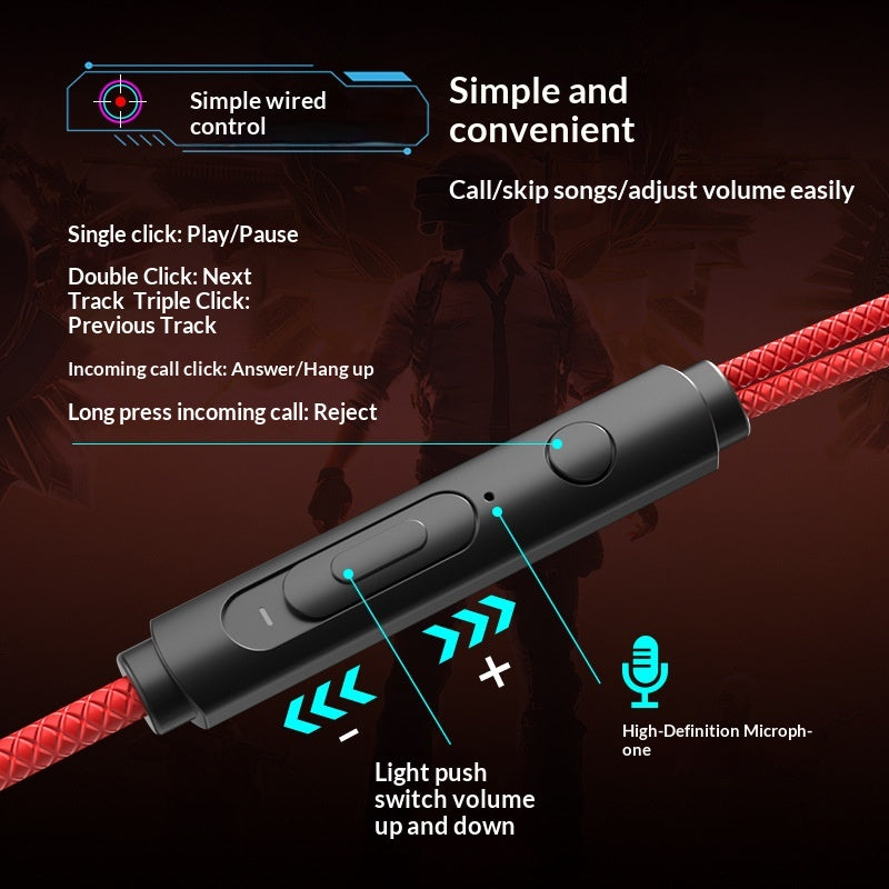 Casque de jeu Esport In-Ear avec Microphone