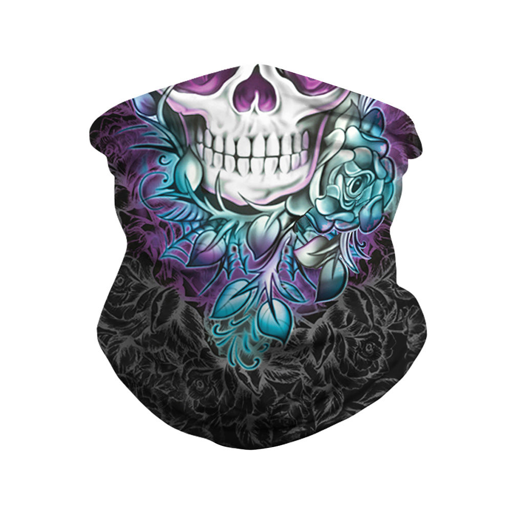 Crâne numérique hommes et femmes Masque extérieur Sport Escalade Insecte-proof