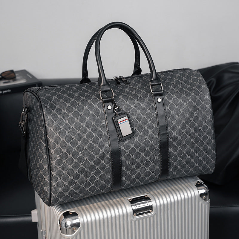 Grande capacité de courte distance Crossbody Bag Coréen Plaid Travel Sac à main