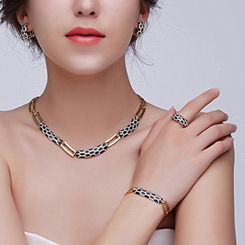 Collier boucle d'oreille style coréen