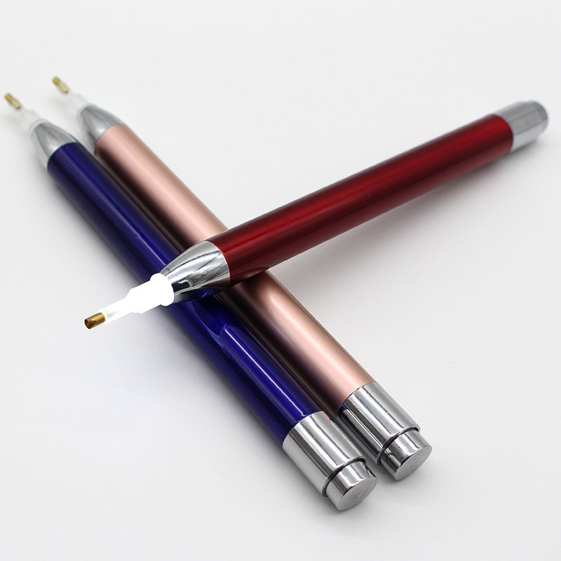 Stylo à perceuse pointu Stylo lumineux Stylo à perceuse point de croix Stylo léger