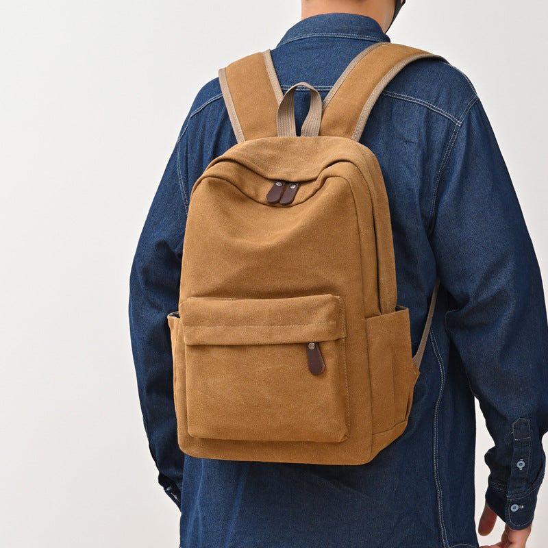 Canvas Grand Capacité Sac à dos pour hommes