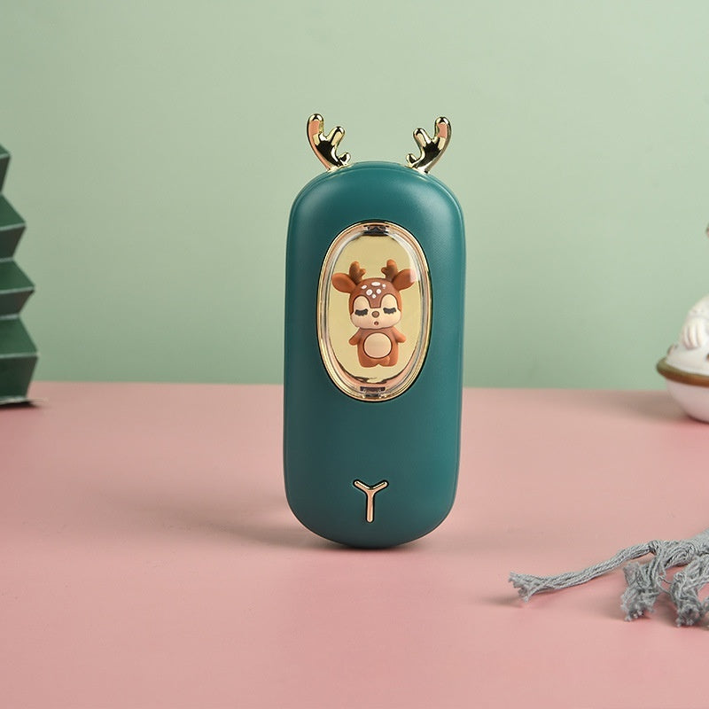 Power Bank Deux-en-un Cartoon Mini Chauffe Pad
