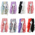 Curly coloured wigs