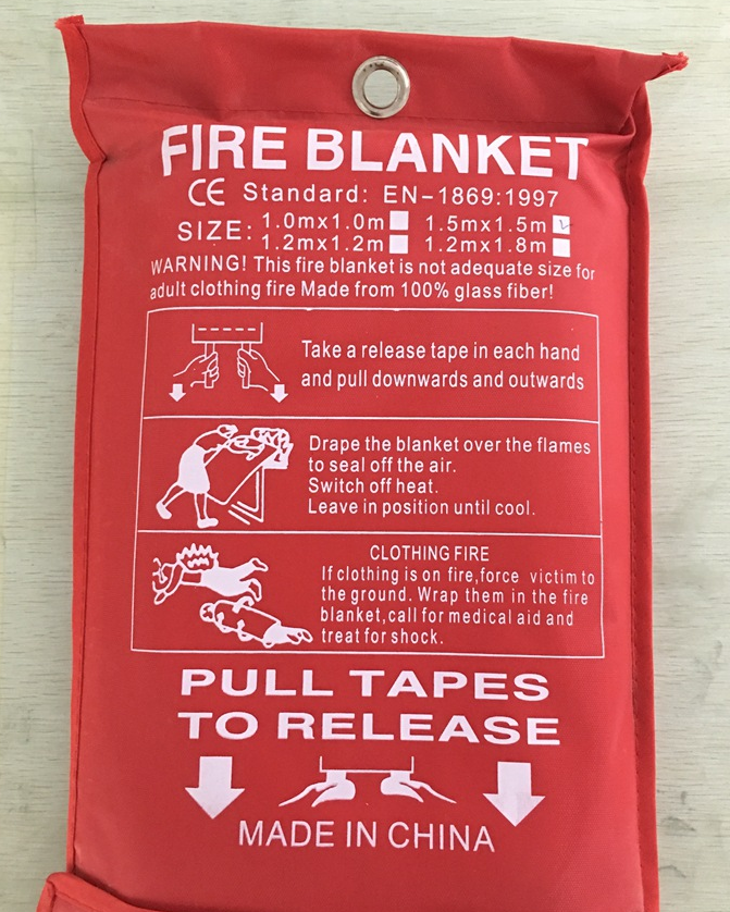 Couverture de protection incendie Fiberglass Flamme de feu Retardant de survie d'urgence