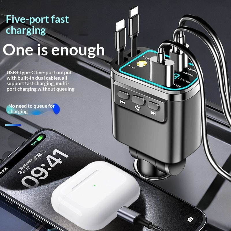 Chargeur Bluetooth Bluetooth 240W avec câble rétractable