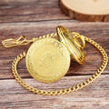 Flip collier or double face blindé manuel manipulator montre de poche