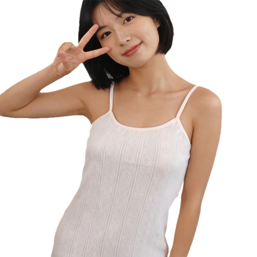 Blanc tricoté Sangle de couleur unie Mini jupe