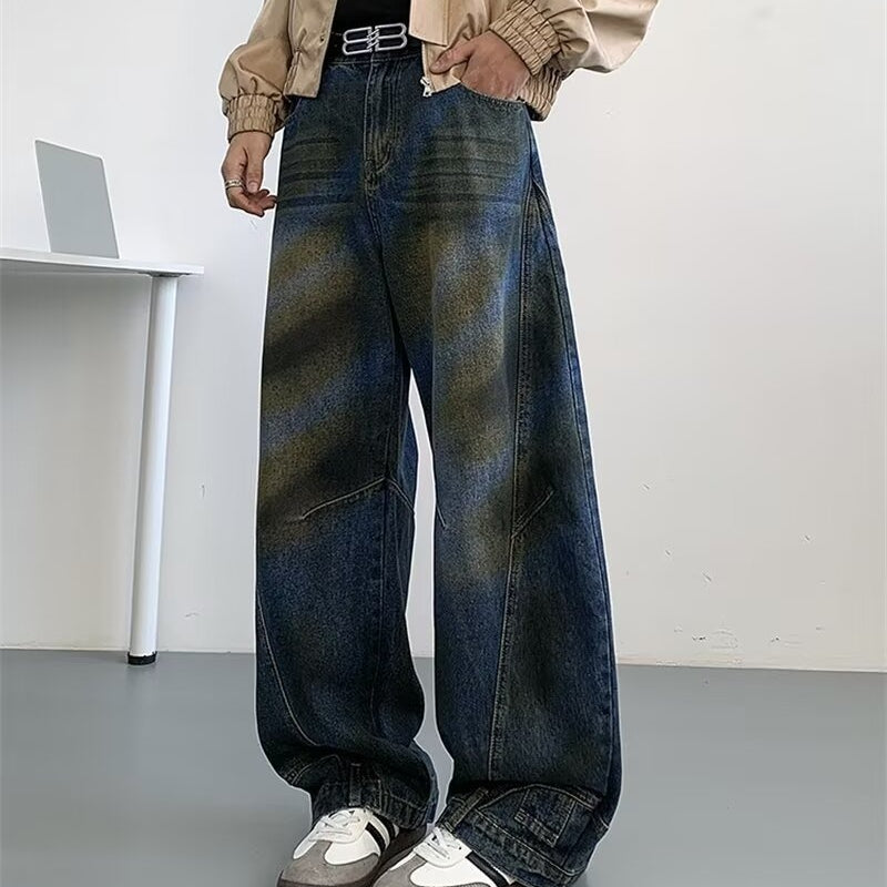 Pantalons de denim haute rue pour hommes Edgy-cool