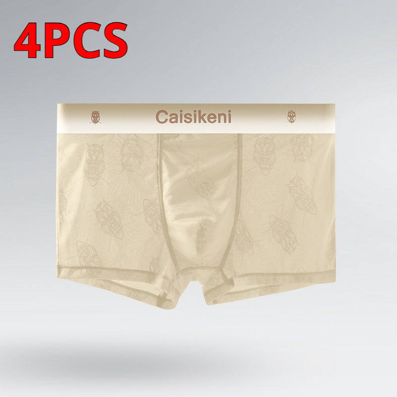 Summer Ice Silk Boxers ultra-mince respirant Mesh
