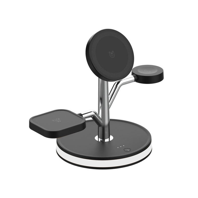 Montre de téléphone mobile avec chargeur sans fil à trois en un