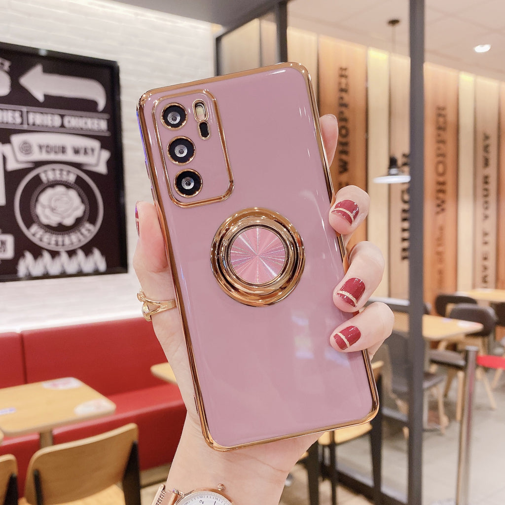 Téléphone portable Shell P40PRO Bague boucle magnétique voiture M40 Electroplating Fine Trou Non
