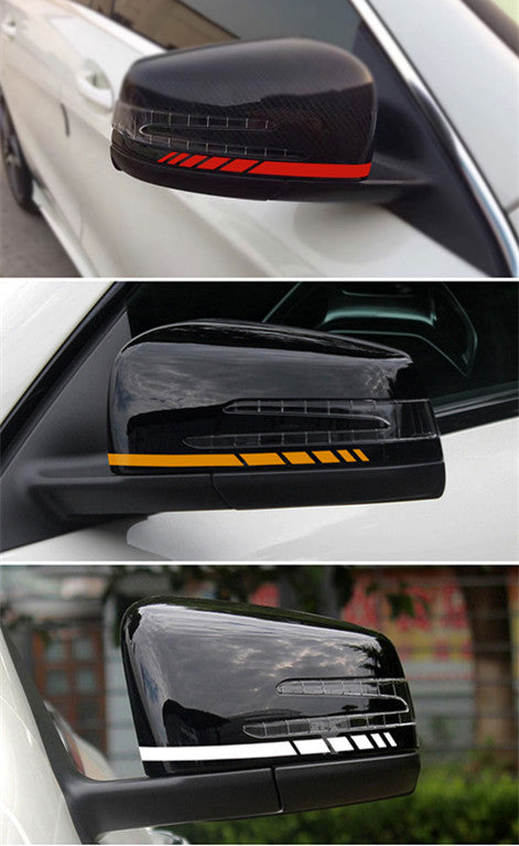 Sticker de voiture côté miroir rayé