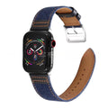 Bracelet hybride denim et cuir