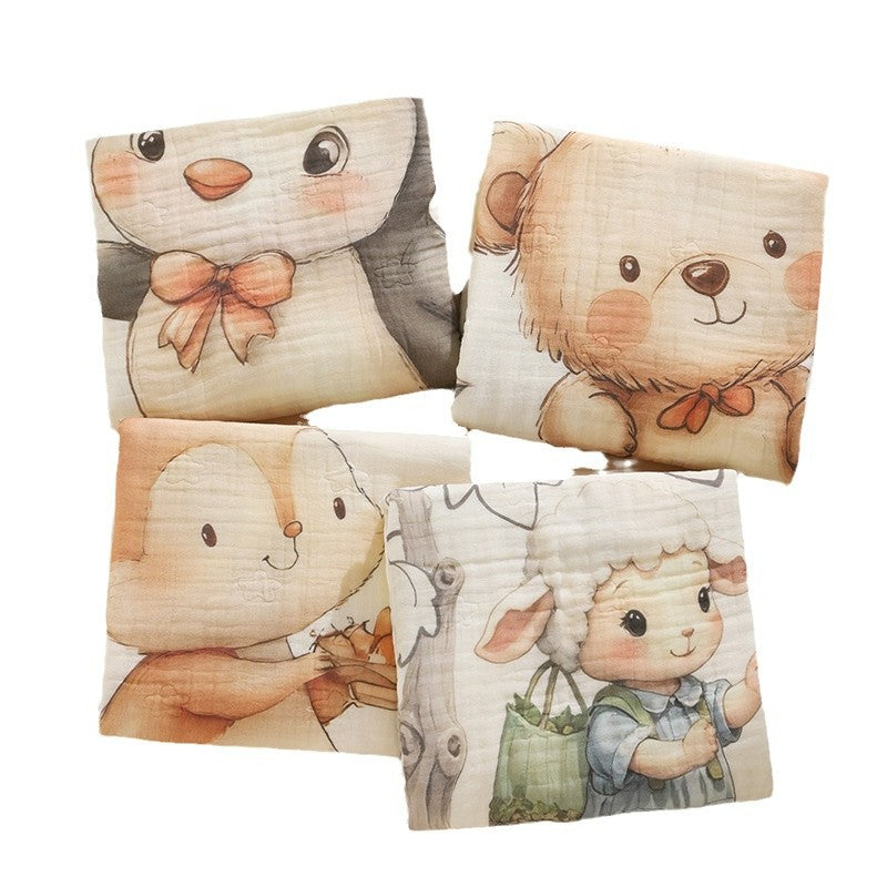 Couverture pour bébé en coton cartoon d'une pièce