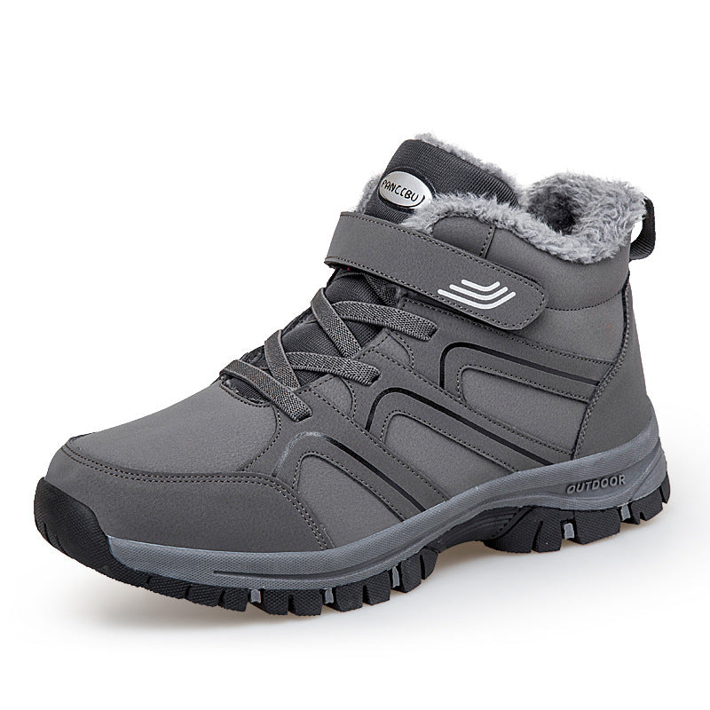 Chaussures de marche en cuir imperméables et âgées