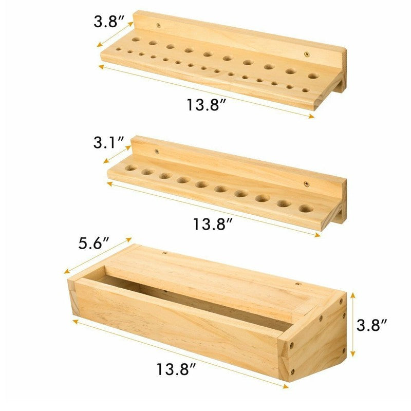 3x Support mural à tournevis Support de rangement Coffret Atelier Outil Organisateur