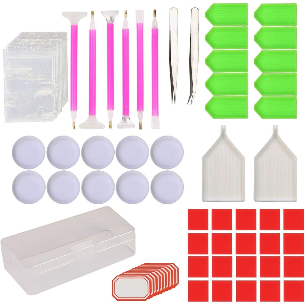 Ensemble de peinture diamantée - Ensemble d'outils à point croisé de série 111 pièces