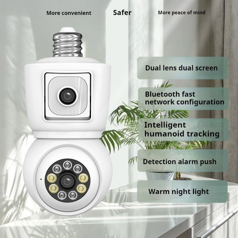 Lampe Type de tête Surveillance Téléphone portable Caméra à distance
