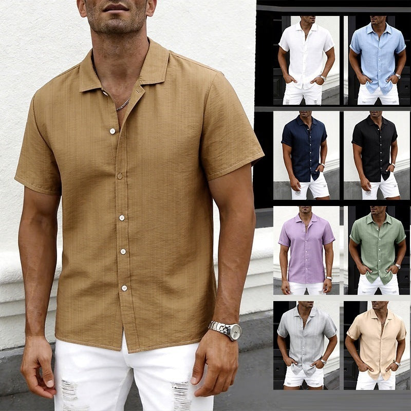 Chemise à manches courtes pour hommes