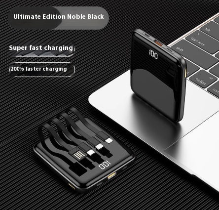 Charge grande capacité Super rapide avec câble Power Bank