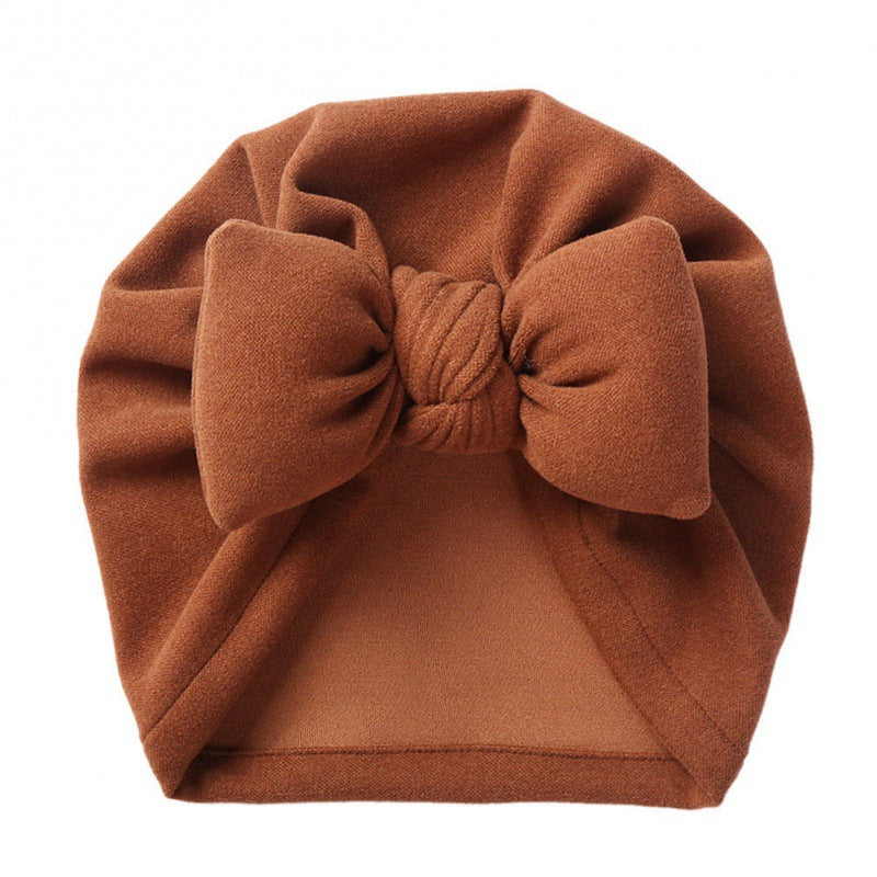 Style cachemire capuche bébé coton rempli Bow