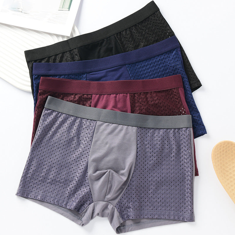 Sous-vêtements en soie de glace Mesh sans couture pour hommes