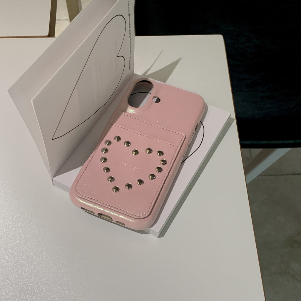 Coque simple en forme de coeur pour le 16 Pro Max