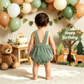 Mignon bébé Romper d'été avec pailles brodées