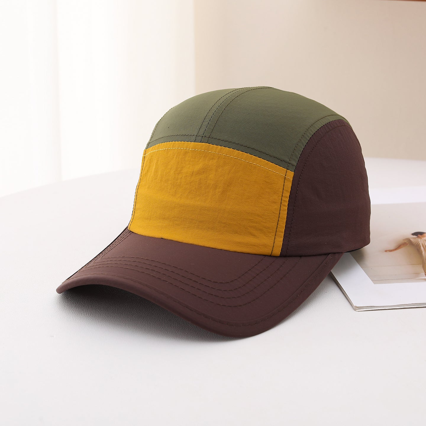 Light Board Patchwork Color-matching résistant à l'eau Lightweight Casual Style simple Adjus
