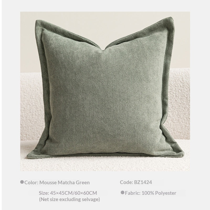 Chenille Coussin à double face Chambre à coucher Lombaire Couverture oreiller