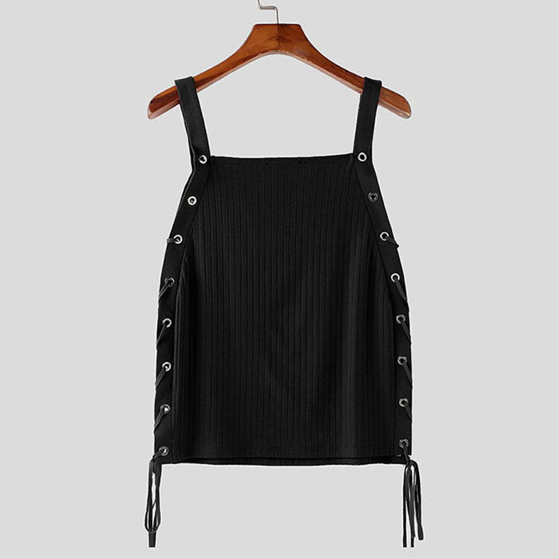 Hommes Strappy Breathable Hollow-Out Veste