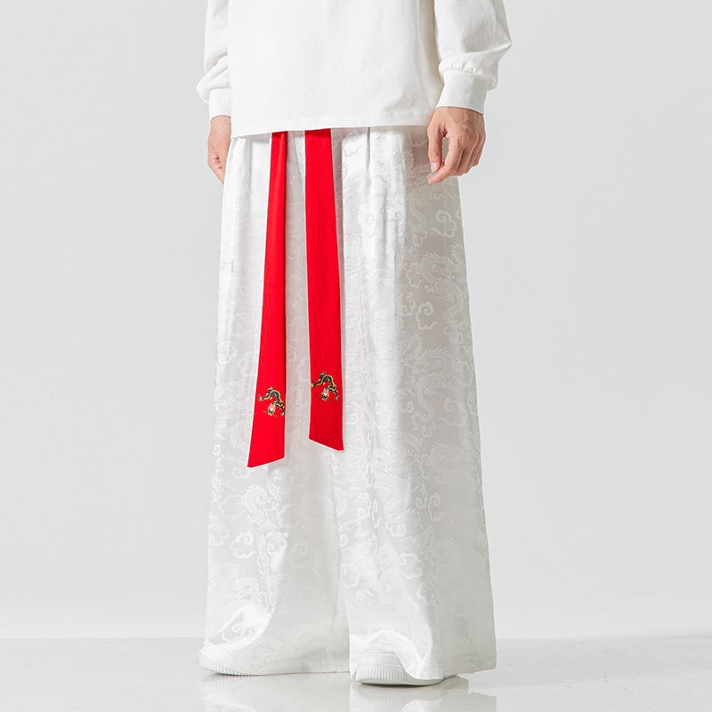Pantalon de chant Style ancien Culottes encombrantes à jambes larges