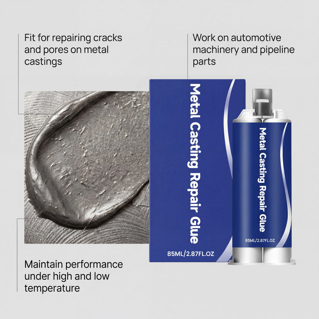 Adhésif de réparation en fonte métallique