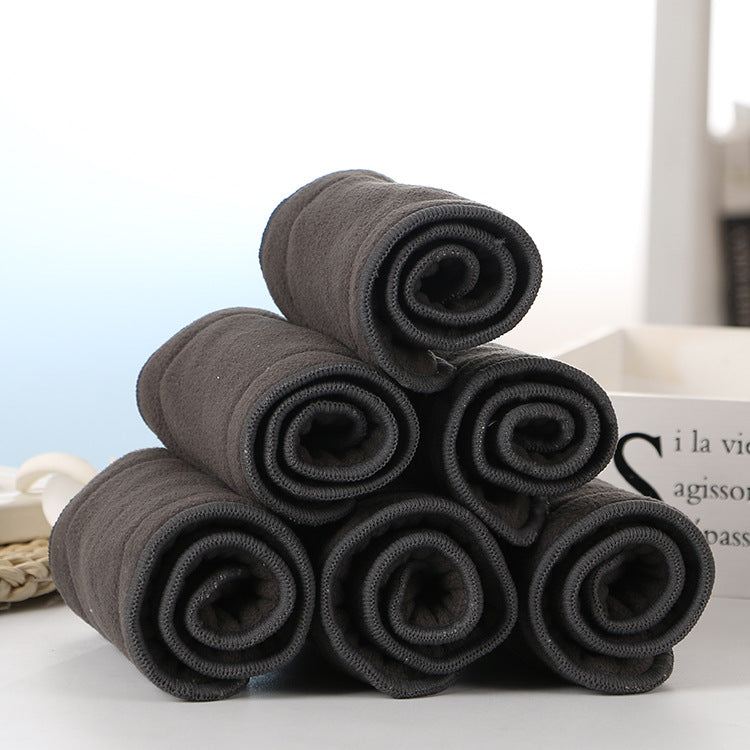 Couche lavable en fibre de charbon de bambou pour bébés et enfants