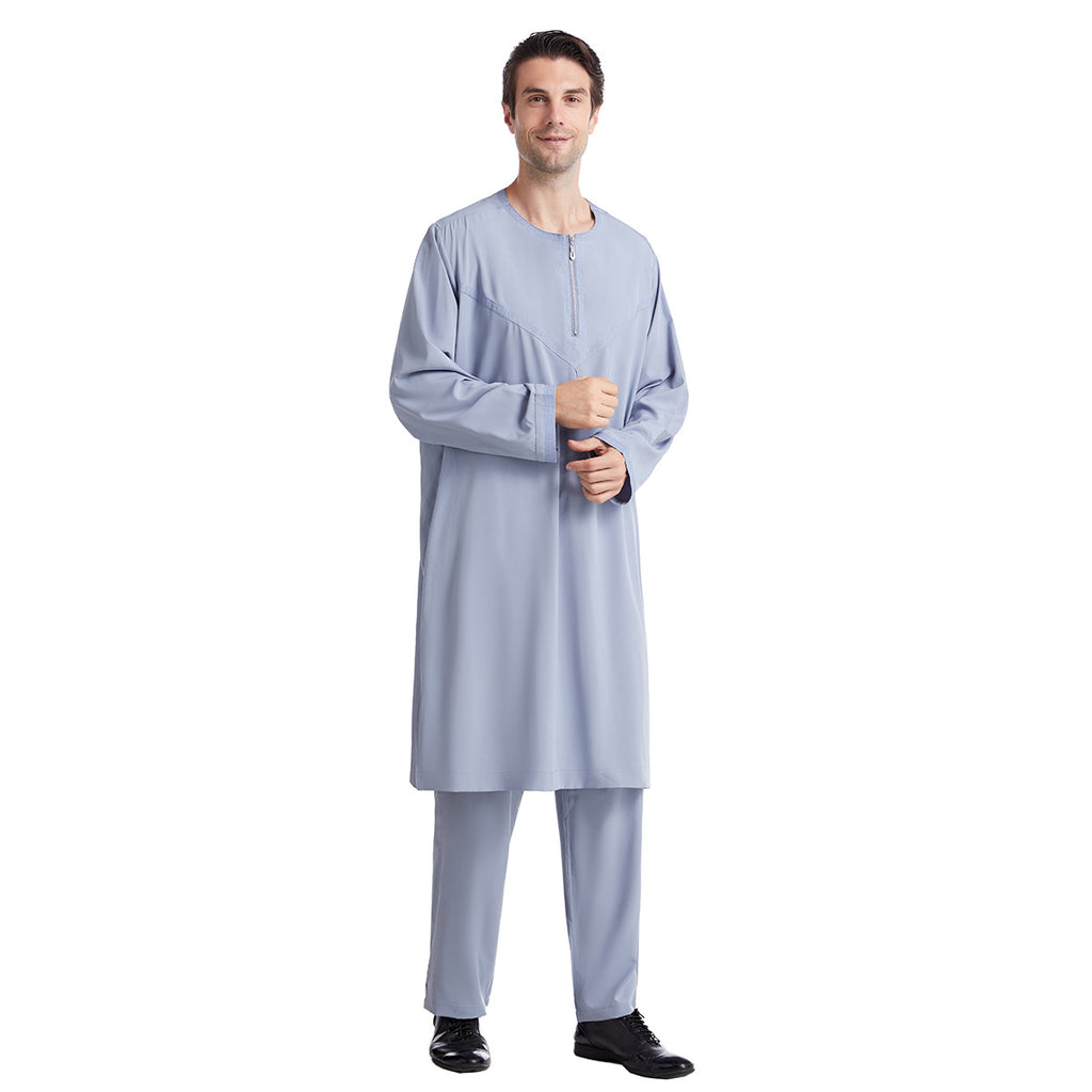 Robe en polyester brodé pour hommes
