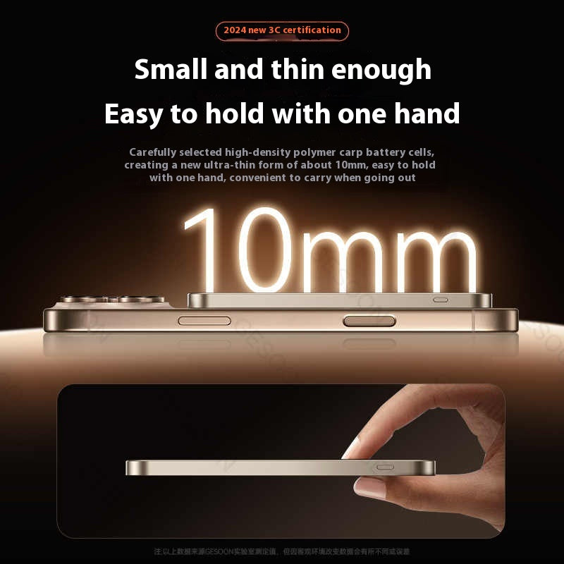 Petite banque de puissance magnétique portable de grande capacité Mini