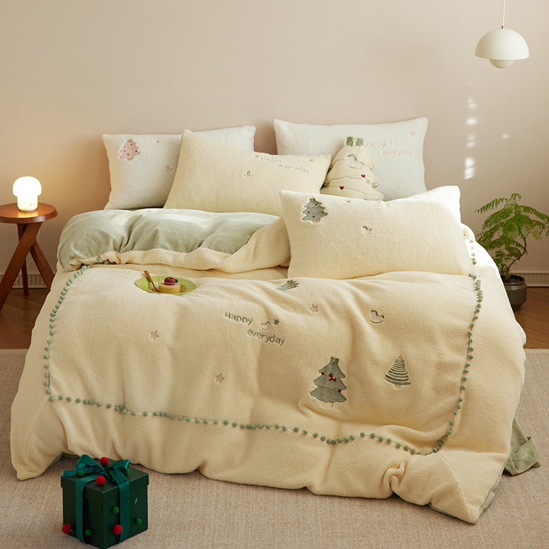 Fibre de lait d'hiver Style Princesse à quatre pièces