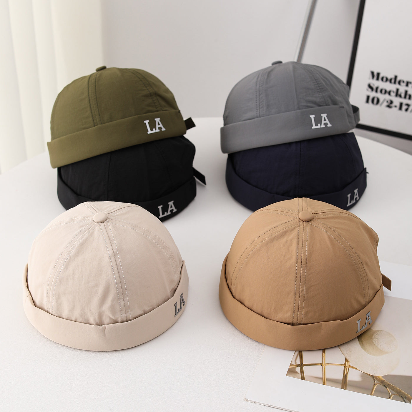 Single-color Quick-sèchement Léger pliable élégant et cool chapeau de gentilhomme sans Br