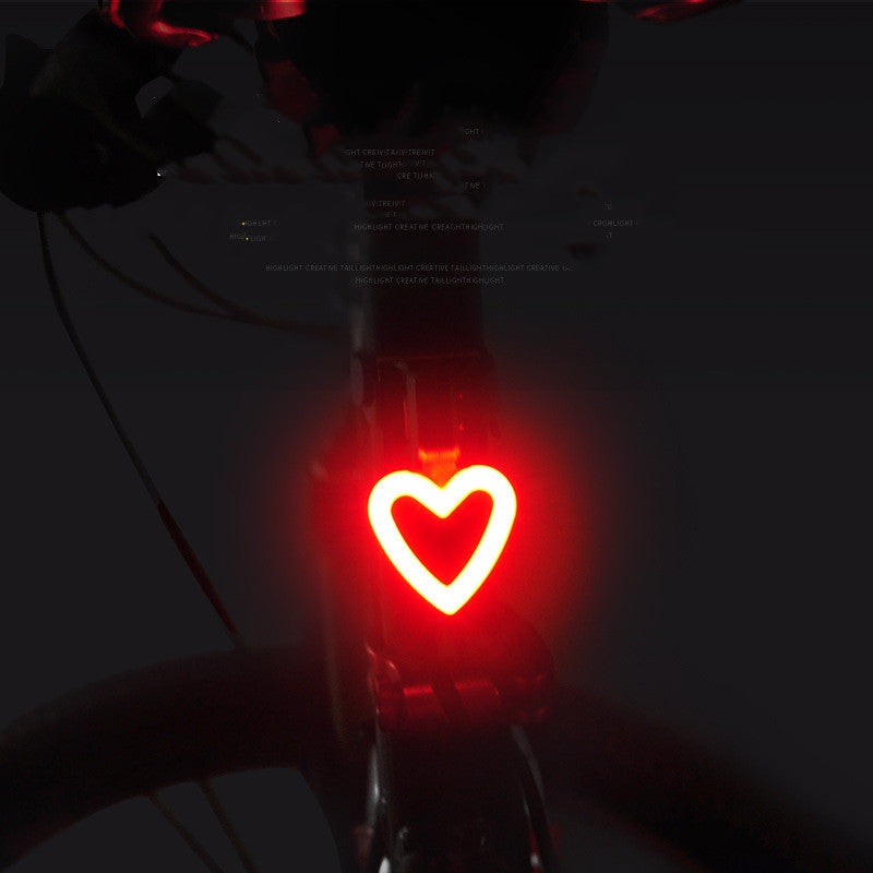 Éclairage de queue d'avertissement de vélo rechargeable USB